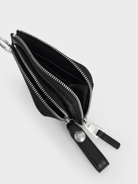 Vega Zip-Around Pouch, Noir, hi-res