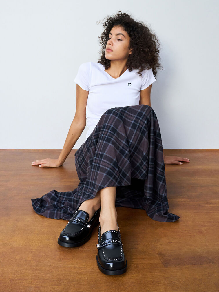 Studded Loafers, Black Box, hi-res