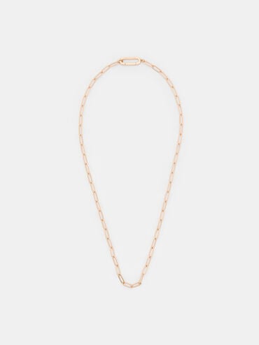 Arleth Chain-Link Pendant Necklace, Rose Gold, hi-res