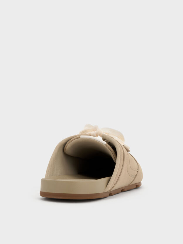 Lace-Up Sneaker Mules, Taupe, hi-res