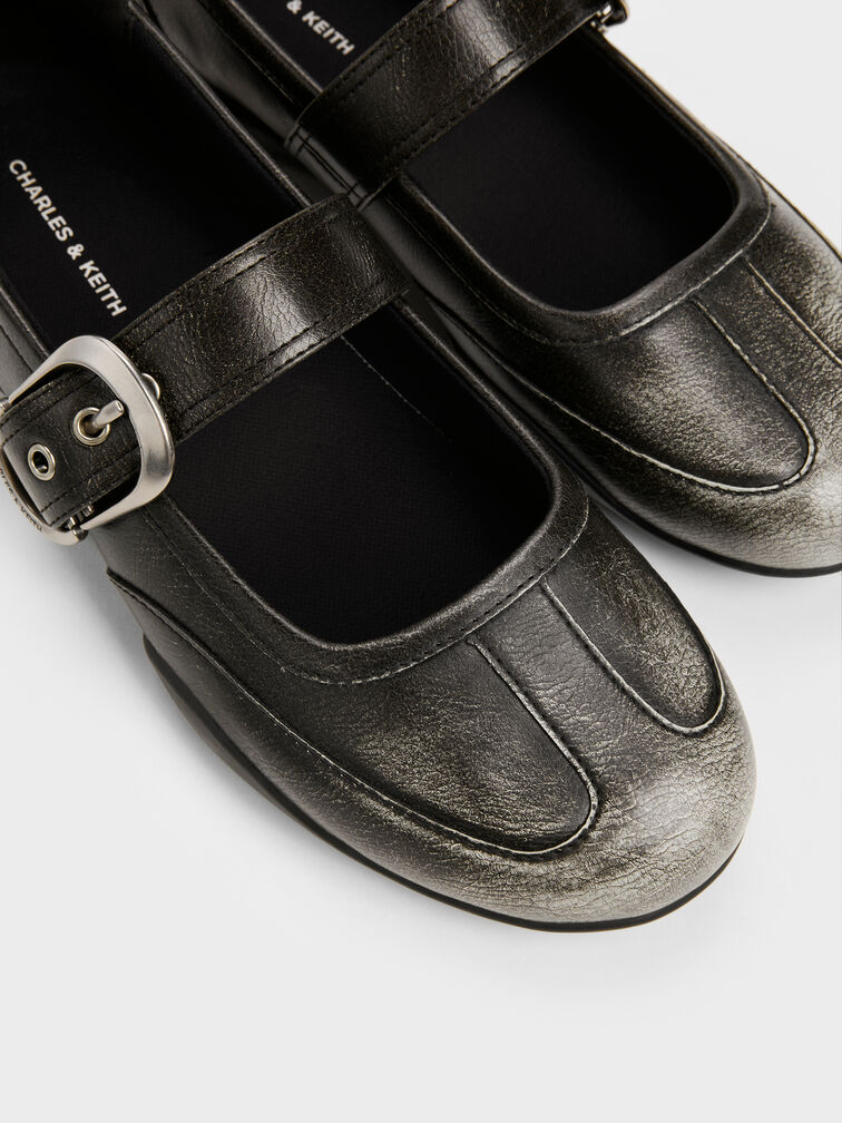 Louise Mary Jane Sneakers, Grey, hi-res