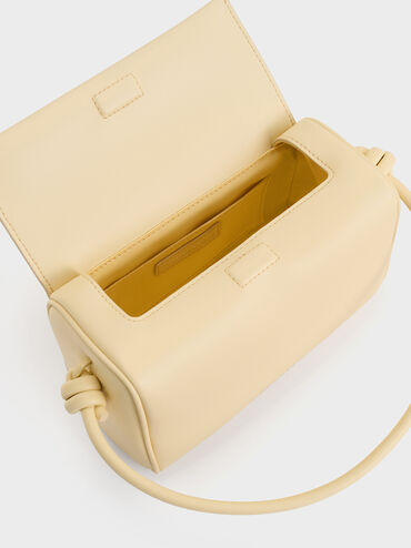 Sammie Knotted-Handle Boxy Bag, Butter Yellow, hi-res