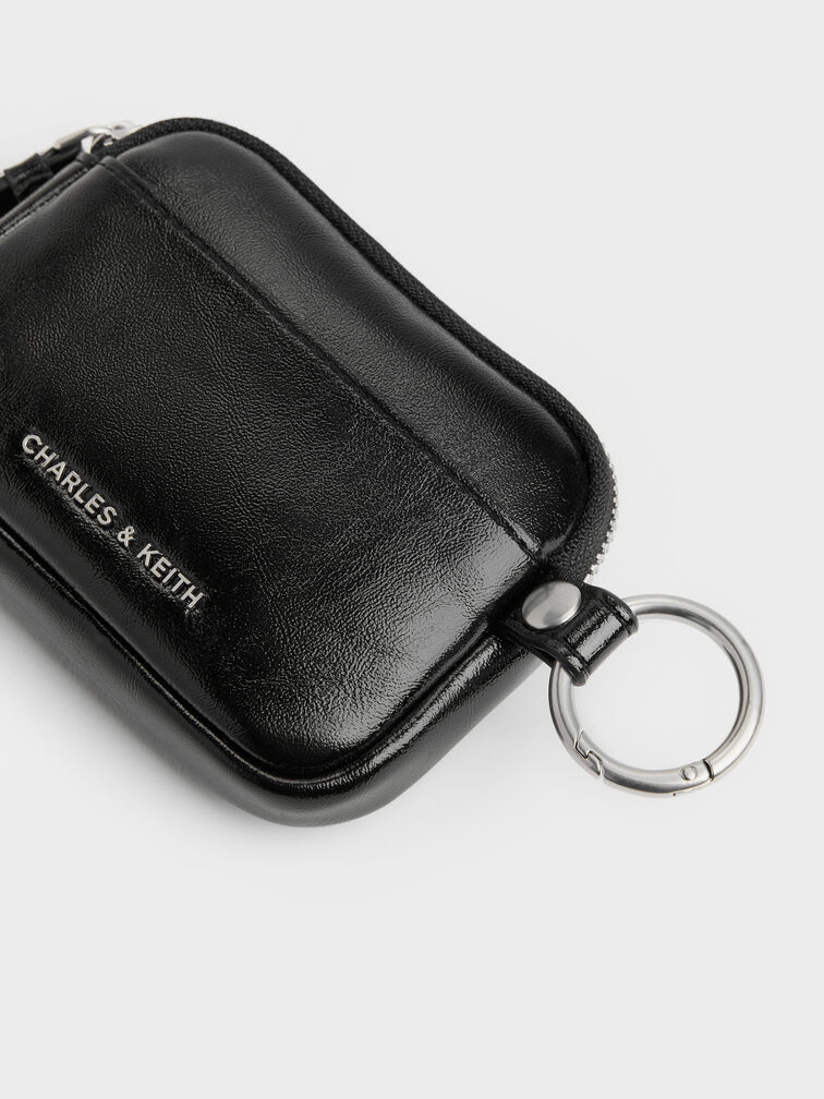 Tatiana Zip-Around Card Holder, Noir, hi-res