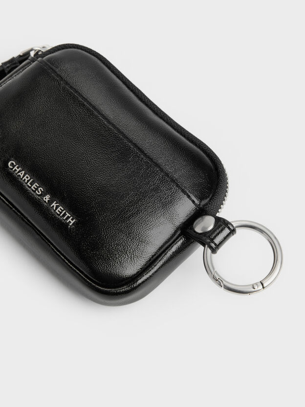 Tatiana Zip-Around Card Holder, Noir, hi-res