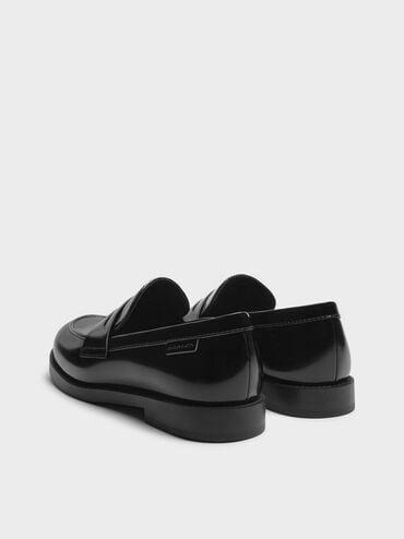 Arven Penny Loafers, Black Box, hi-res