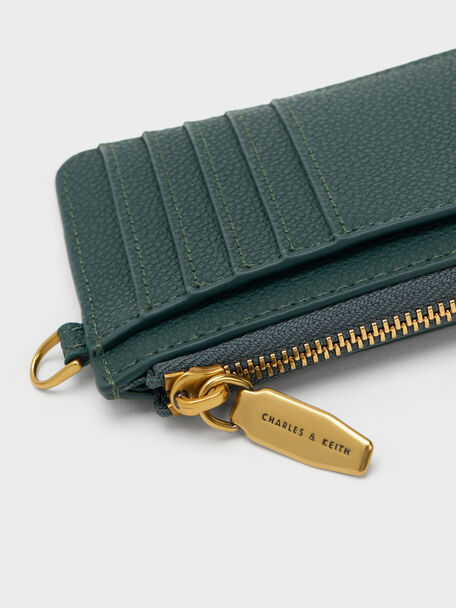 Multi-Slot Wristlet Card Holder, Dark Green, hi-res