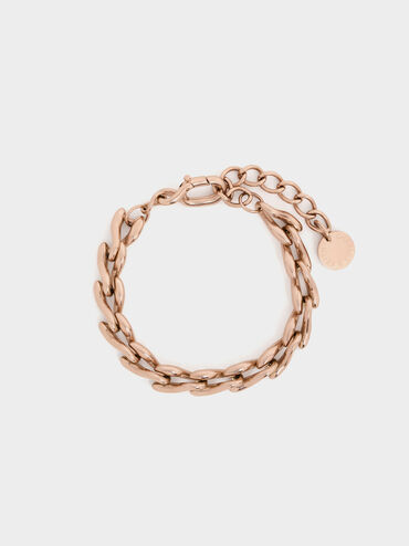 Kris Chain-Link Bracelet, Rose Gold, hi-res
