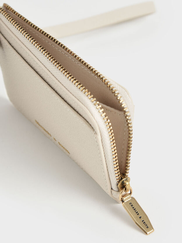 Dixie Wristlet Card Holder, Cream, hi-res