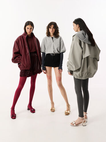 Lu Patent Leather Bow Heeled Sandals, Chalk, hi-res