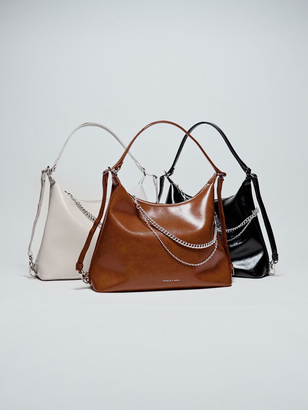 Atwood Chain Convertible Hobo Bag, Noir, hi-res