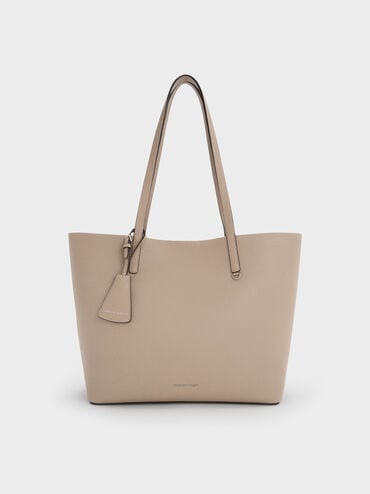 Beryl Tote Bag, Taupe, hi-res