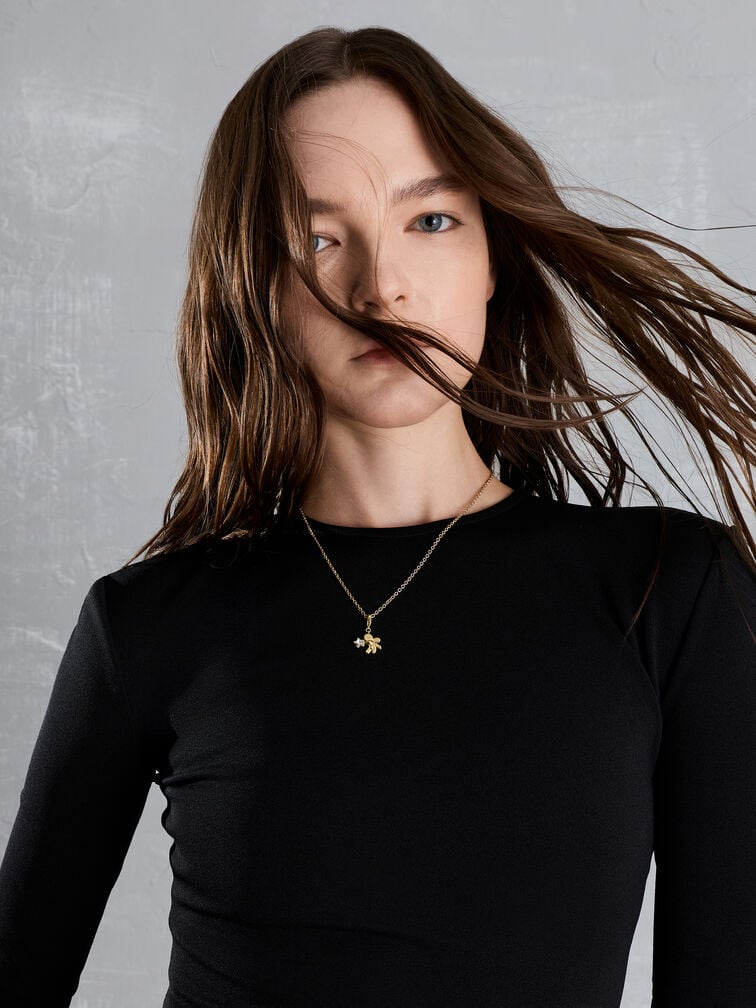 Arleth Chain Necklace, Gold, hi-res