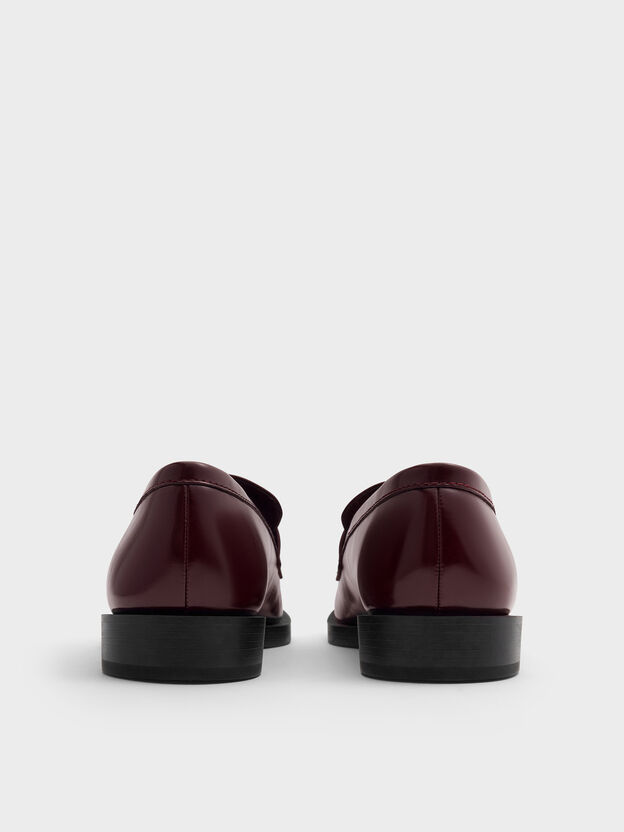 Marley Metallic-Accent Loafers, Burgundy, hi-res