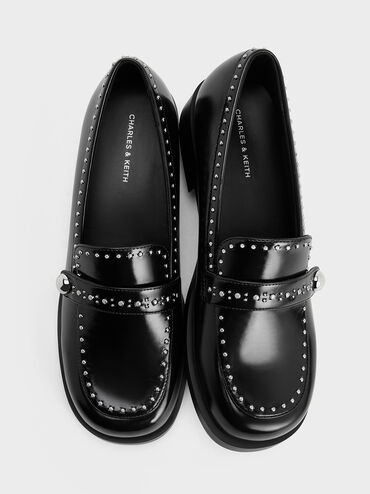Studded Loafers, Black Box, hi-res