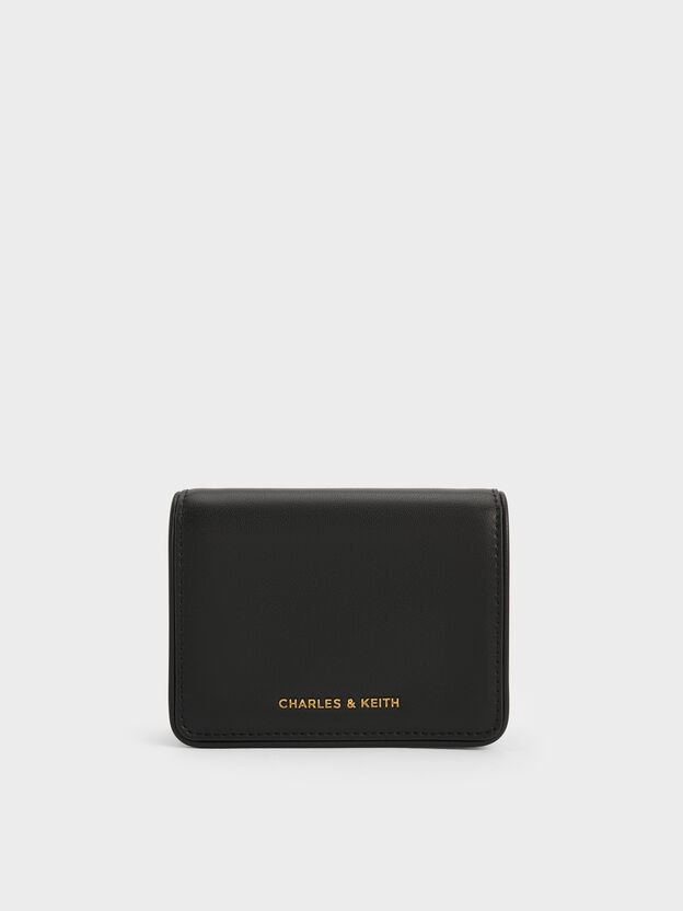 Lyla Knotted-Strap Wallet, Black, hi-res