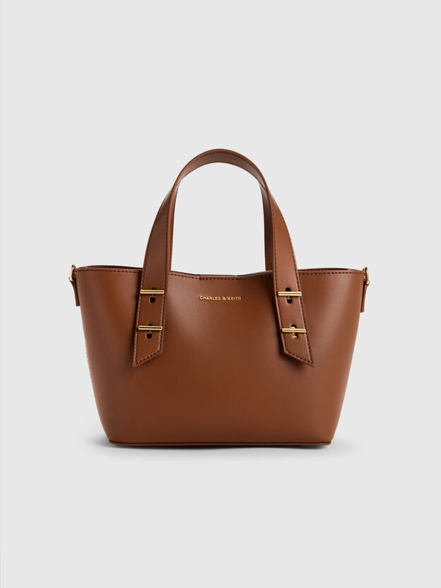 Mini Shania Tote Bag, Chocolate, hi-res