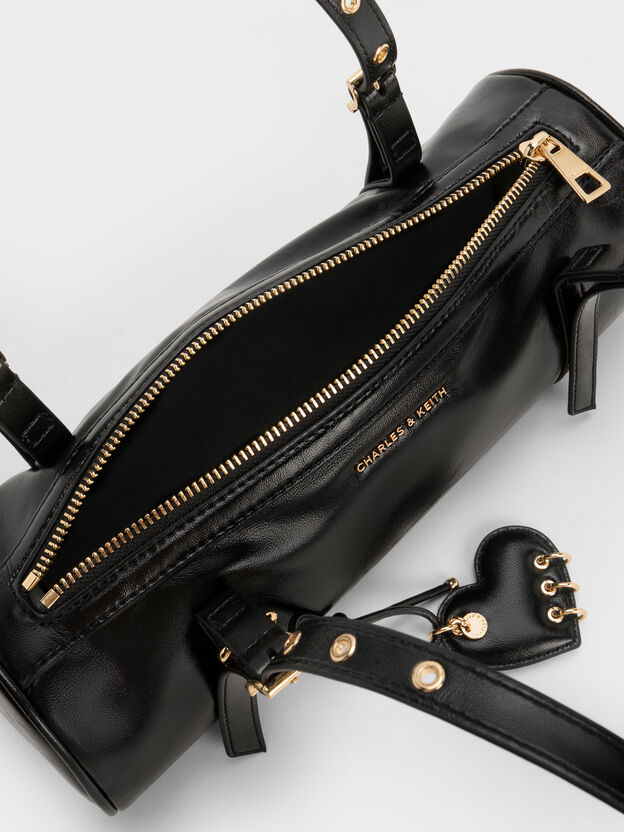 Rey Elongated Shoulder Bag, Black, hi-res