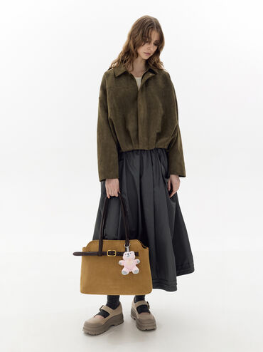 Dodie Heart-Necklace Pink Bear Charm, Multi, hi-res