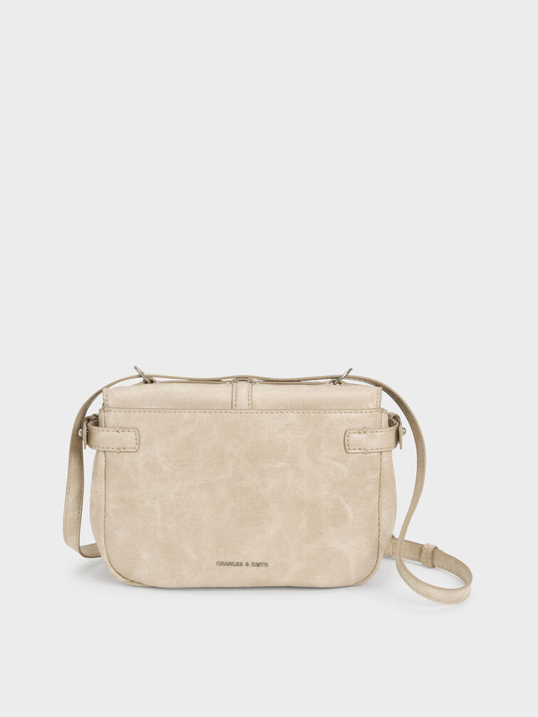 Delfina Chain Crossbody Bag, Sand, hi-res