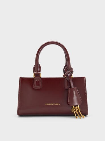 Mini Kerry Top Handle Bag, Wineberry Red, hi-res