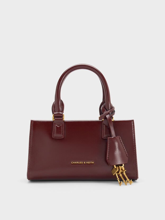 Mini Kerry Top Handle Bag, Wineberry Red, hi-res