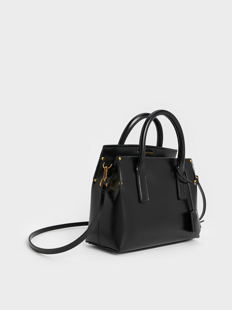 Rene Structured Top Handle Bag, Black Rene Structured Top Handle Bag, Black, hi-res