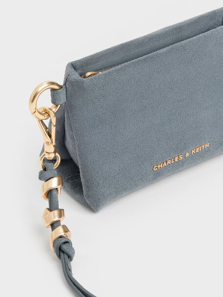 Zephyr Metallic-Accent Wristlet, Smoky Blue, hi-res