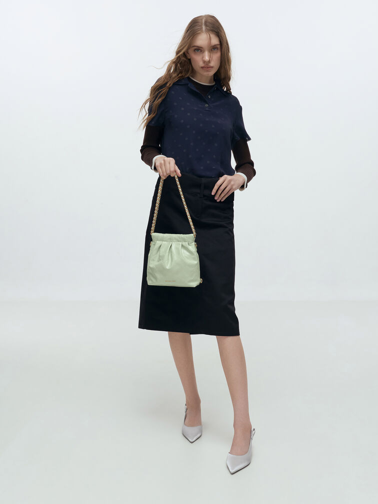 Duo Chain-Handle Two-Way Backpack, Mint Green, hi-res