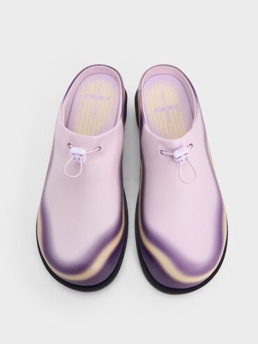 Gradient Wave Slip-On Mules, Lilac, hi-res