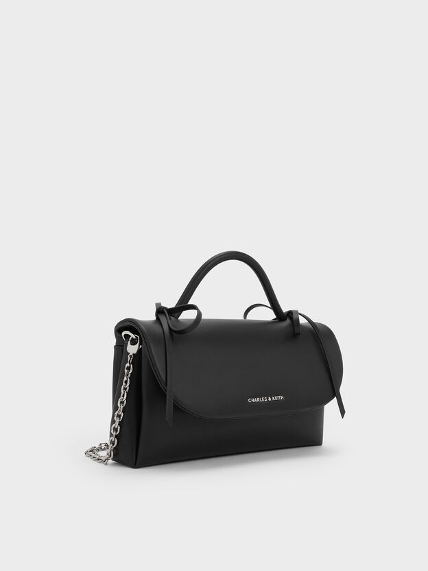 Hazel Bow Wallet On Chain, Noir, hi-res