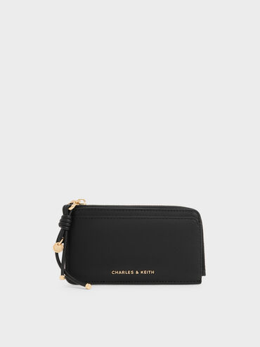 Everleigh Zip-Around Card Holder, Black, hi-res