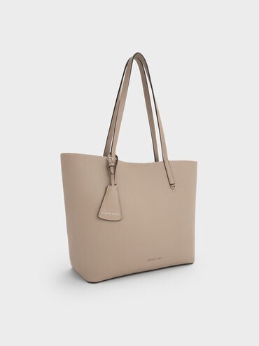 Beryl Tote Bag, Taupe, hi-res
