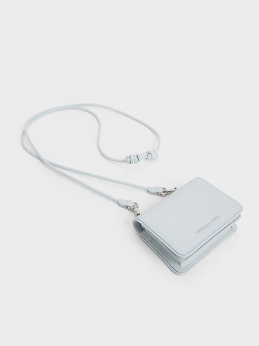 Lyla Knotted-Strap Wallet, Sea Salt Blue, hi-res