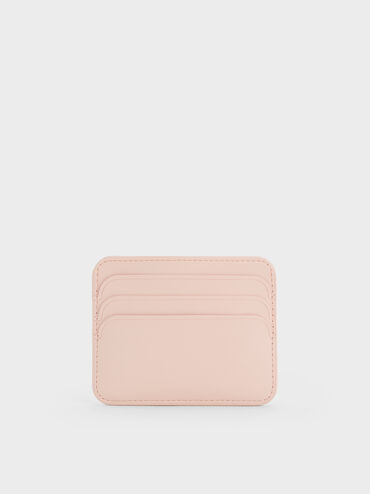 Cleo Two-Tone Quilted Card Holder, Soft Pink, hi-res