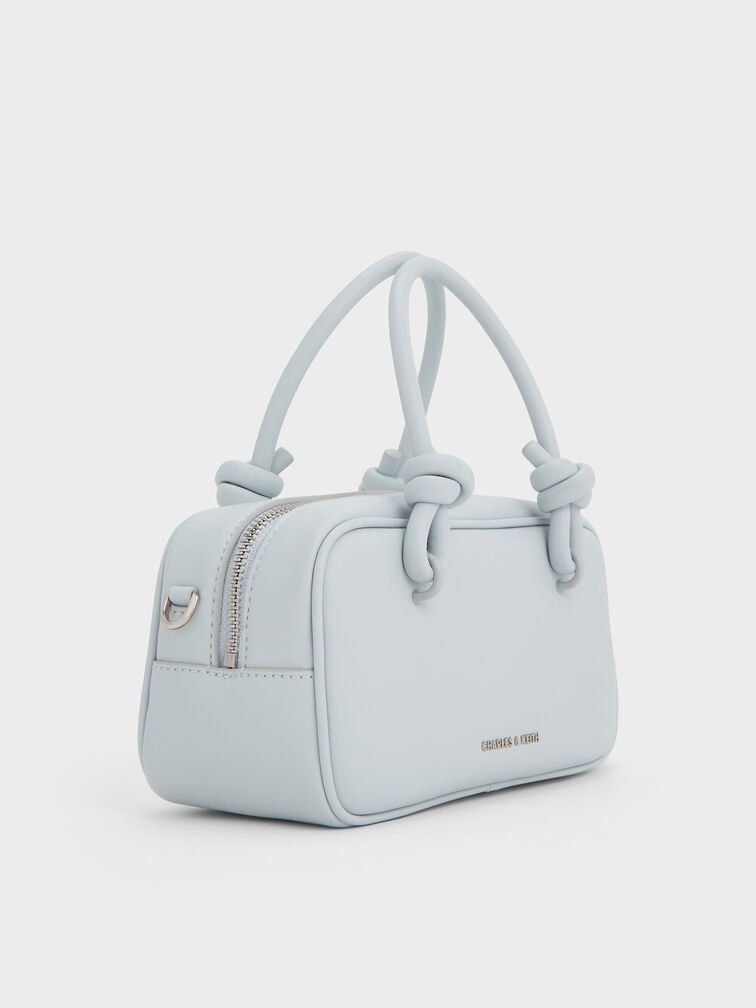 Sammie Knotted-Handle Elongated Bag, Sea Salt Blue, hi-res