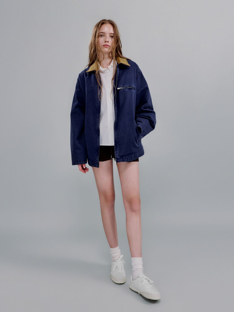 Faux Suede Two-Tone Low-Top Sneakers, White, hi-res