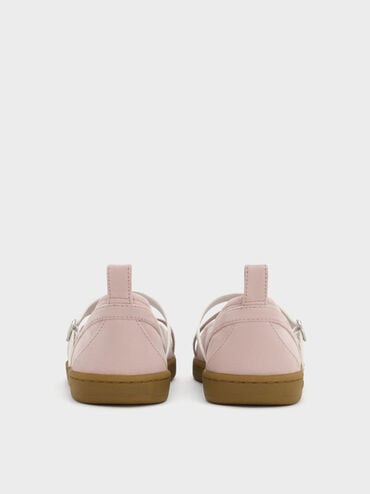 Tiggy Faux Suede Two-Tone Ballet Sneakers, Mauve, hi-res