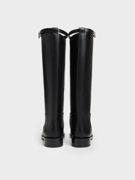 Griselda Knee-High Boots, Black, hi-res