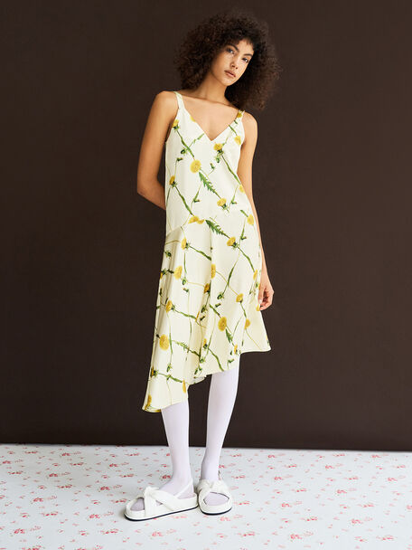 Rosetta Knotted Puffy Sandals, White, hi-res