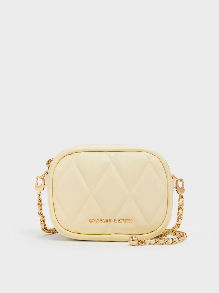 Arwen Quilted Mini Bag, Butter Yellow, hi-res