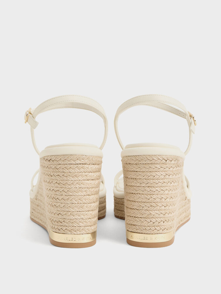 Espadrille Wedges, Cream, hi-res
