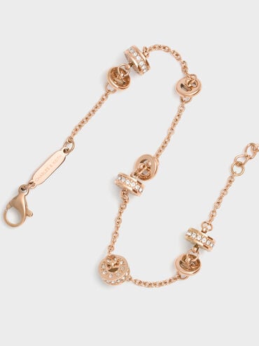 Hermione Crystal Bracelet, Rose Gold, hi-res