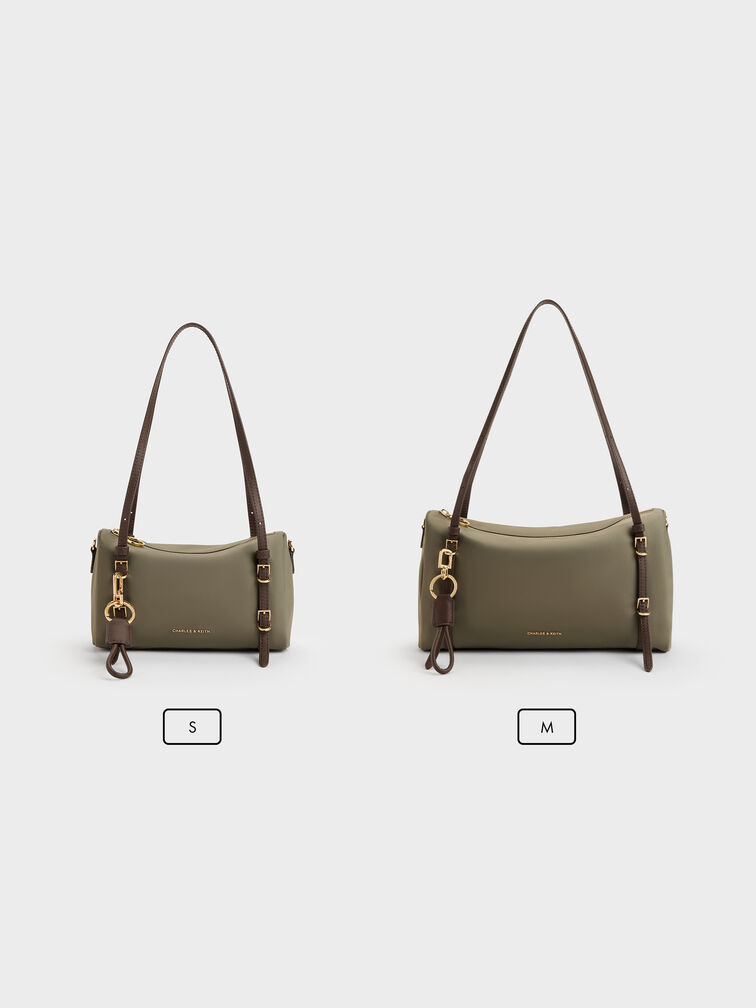 Mini Levy Nylon Shoulder Bag, Deep Olive, hi-res