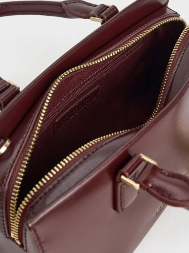 Mini Kerry Tote Bag, Mulberry Plum, hi-res