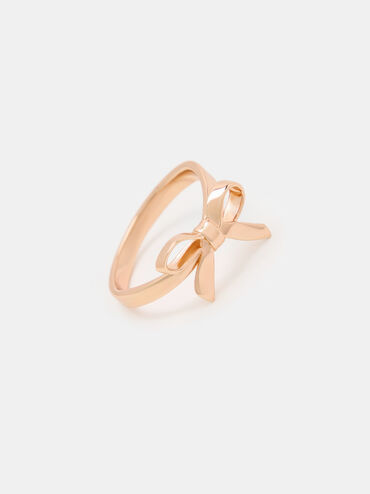 Athalia Bow Ring, Rose Gold, hi-res