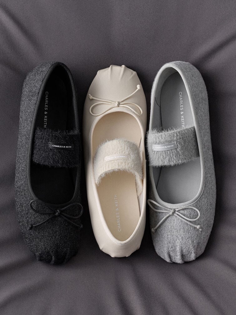 Winona Mary Jane Flats, Chalk, hi-res