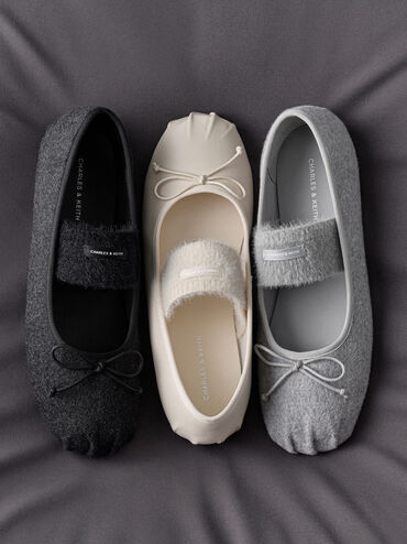 Winona Mary Jane Flats, Chalk, hi-res