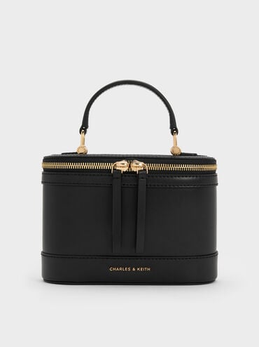 Enola Top Handle Vanity Bag, Black, hi-res