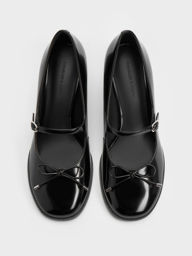 Wendy Kitten-Heel Mary Jane Pumps, Black Box, hi-res