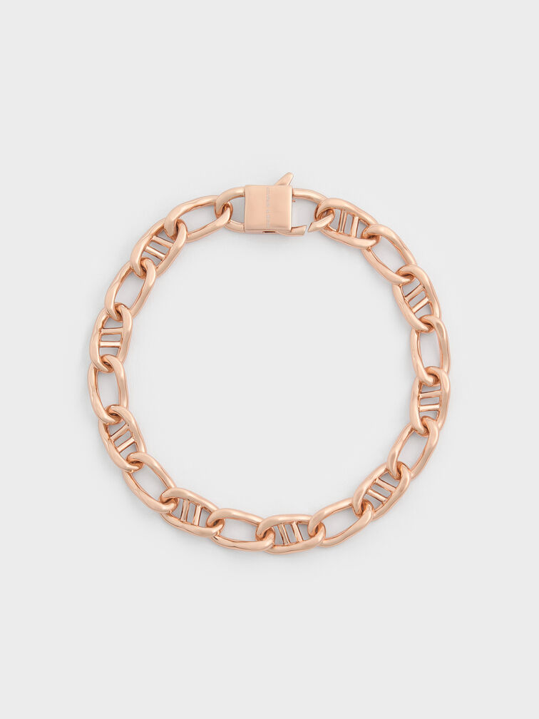 Nyra Mixed-Link Chain Bracelet, Rose Gold, hi-res
